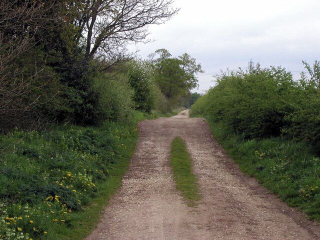 Halfacres Lane, Everingham, East Riding of Yorkshire, England. This is a public bridleway near to Everingham.