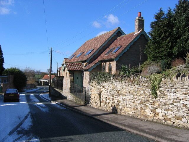 Westow. View west towards the main road through Westow.
