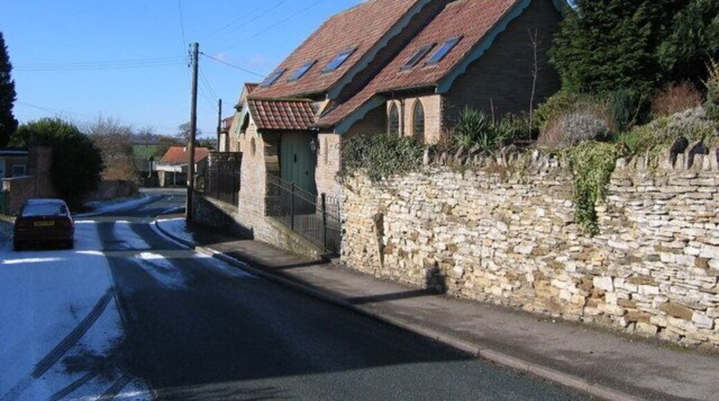 Westow. View west towards the main road through Westow.