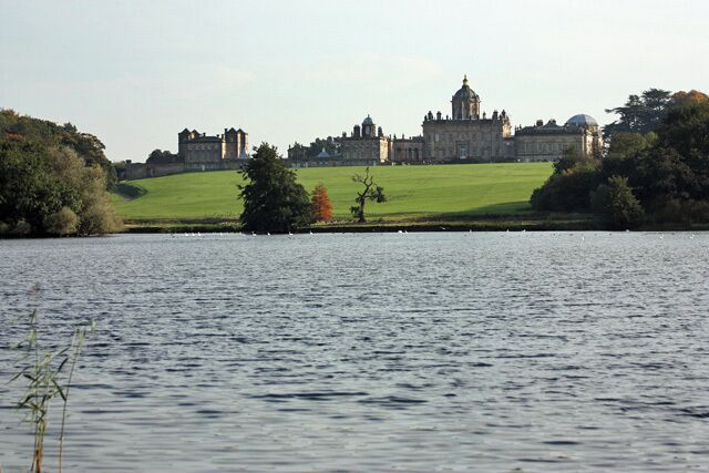 Castle Howard across the Great Lake The path along the northern side of the lake affords excellent views across to the stately home.