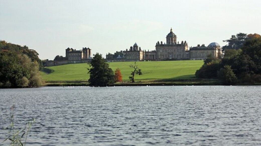 Castle Howard across the Great Lake The path along the northern side of the lake affords excellent views across to the stately home.