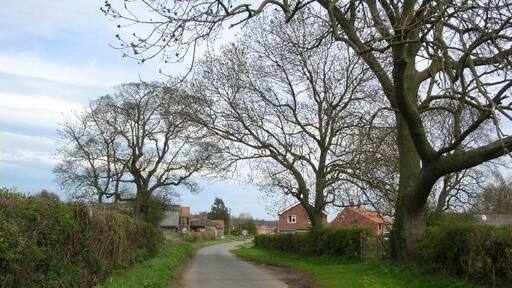 Approaching Barton Le Willows Approaching Barton Le Willows from the Harton road.