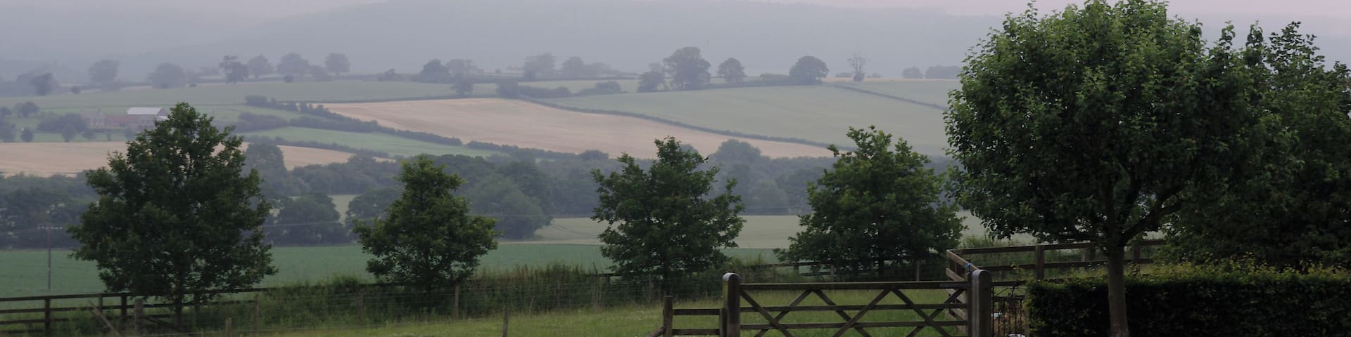 View north from the Husthwaite churchyard.
