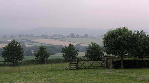 View north from the Husthwaite churchyard.