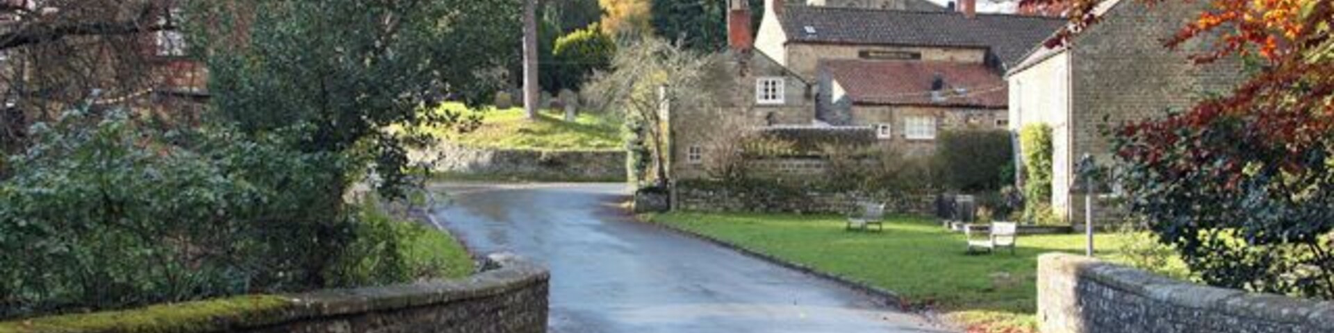 Front Street Lastingham Front Street is seen here crossing Ellers Beck, and leading to the Blacksmiths Arms, just above which can be seen the eastern end of St Mary's Church, Lastingham.