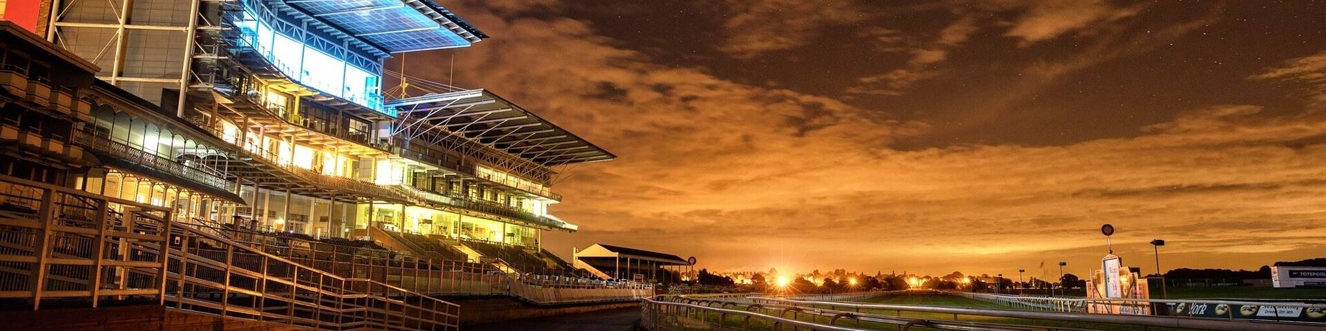 a little night time photo shot at York Racecourse