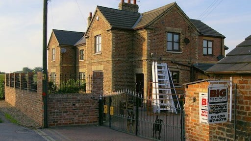 House Opposite Manor Farm A1079, south east of Thorpe le Street, East Riding of Yorkshire, England.
