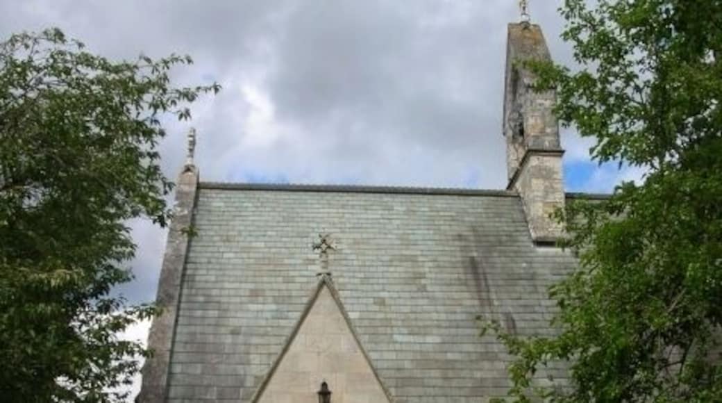 St. Giles' Church A sign here says built 1247.