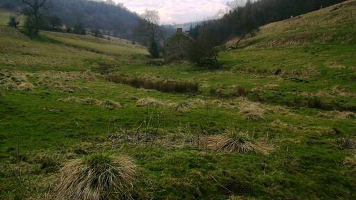 Gower Dale Gower Dale with the derelict Gowerdale House in the centre.
