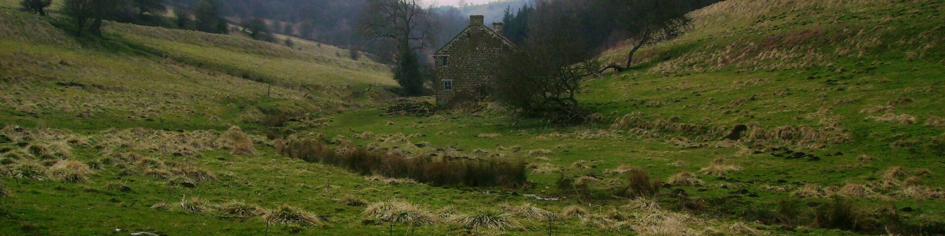 Gower Dale Gower Dale with the derelict Gowerdale House in the centre.