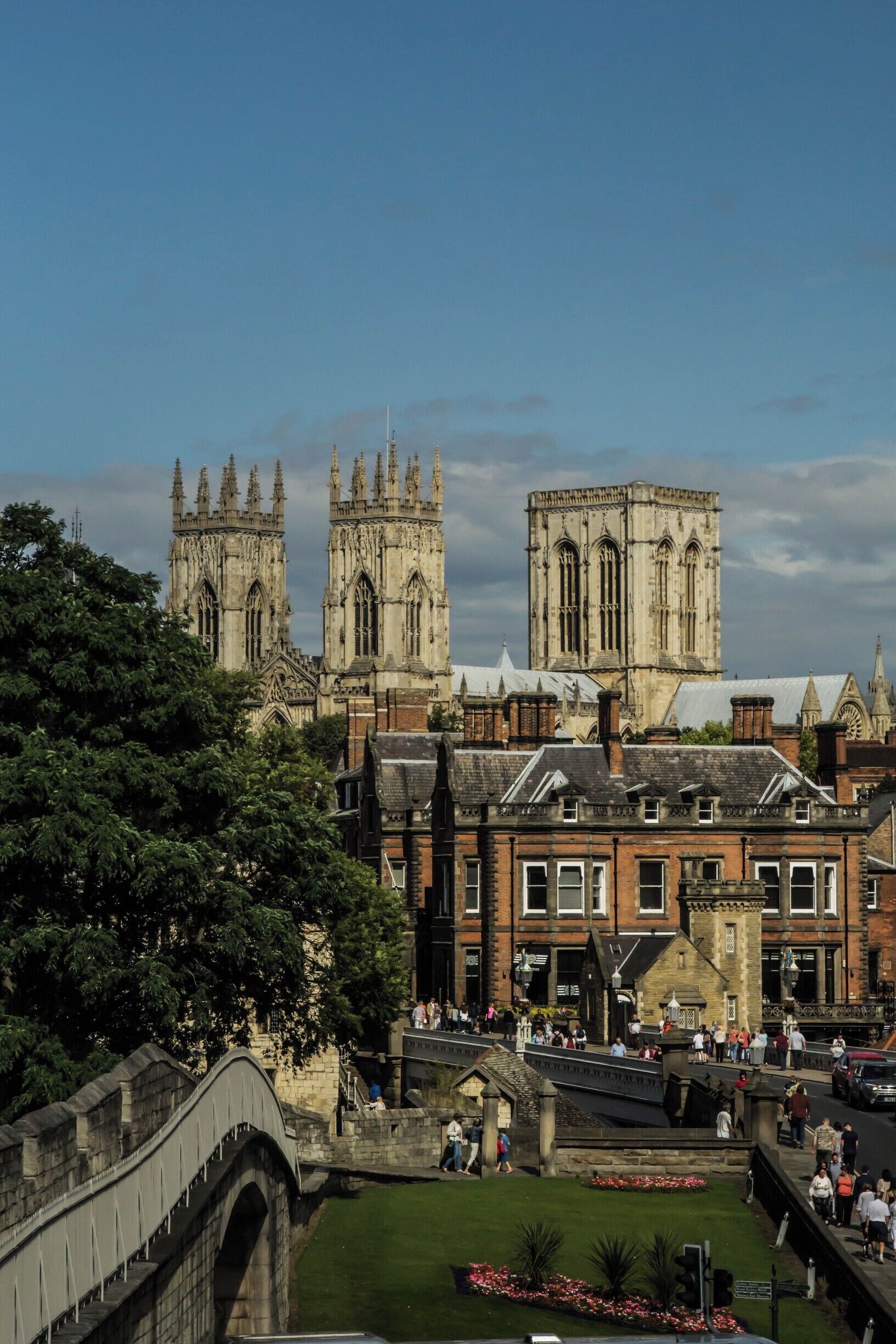 A view of York Minster from the city walls a great way to see York.