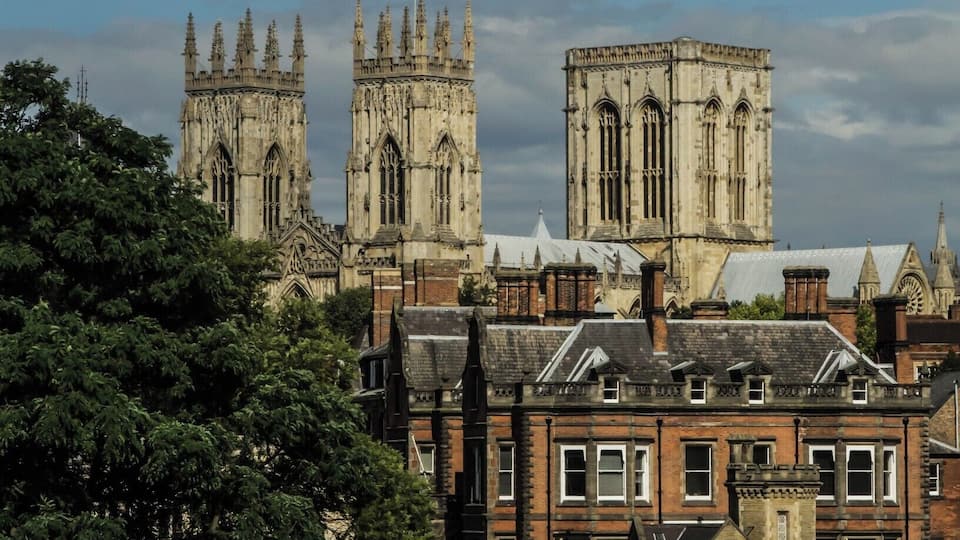 A view of York Minster from the city walls a great way to see York.