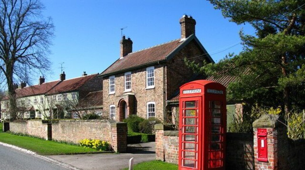 Roecliffe Village The postbox is Victorian.