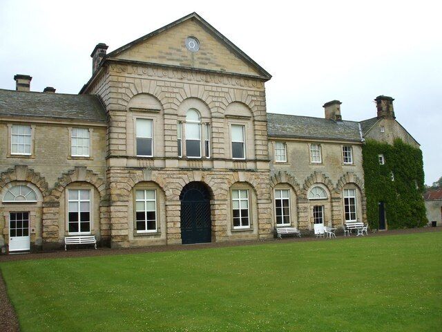 West Front of Hovingham Hall Built by Thomas Worsley, Surveyor General, circa 1745-55, to replace a Queen Anne-style house.