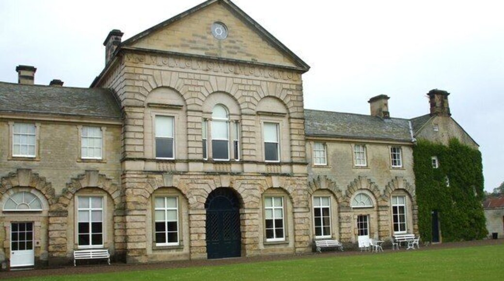 West Front of Hovingham Hall Built by Thomas Worsley, Surveyor General, circa 1745-55, to replace a Queen Anne-style house.