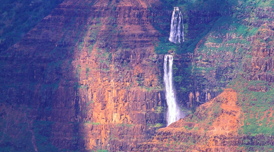 Waterfall in Waimea Valley on Kauai