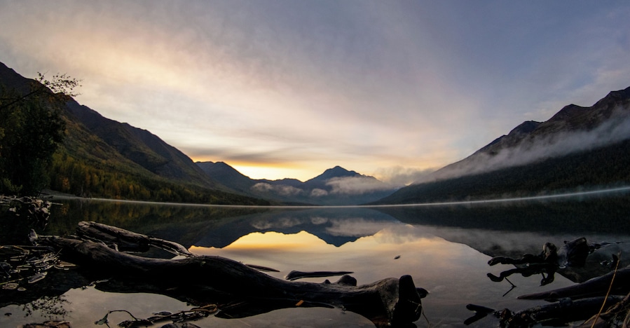 Eklutna Lake was looking so peaceful on a beautiful fall morning.
#Adventure