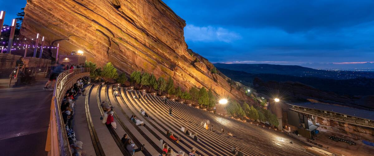 Red Rocks Amphitheater outside of Denver, Colorado