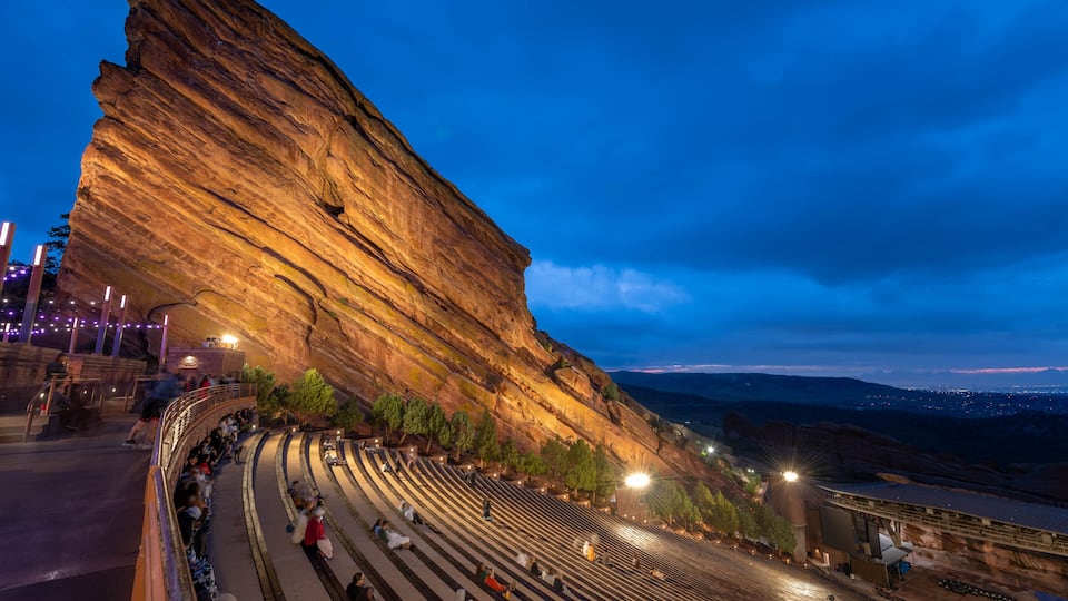 Red Rocks Amphitheater outside of Denver, Colorado
