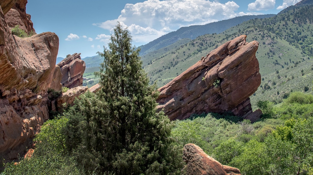 Breathtaking panorama at Red rocks park in Morrison Colorado USA
