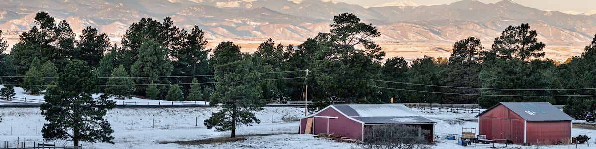 Moon over Parker Colorado