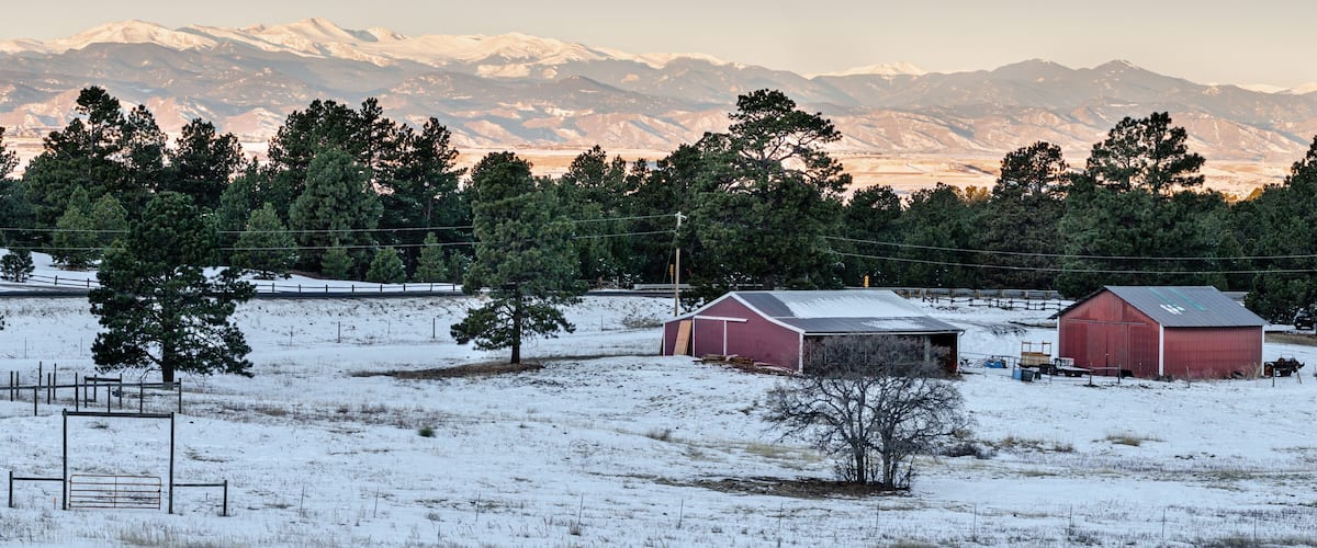 Moon over Parker Colorado