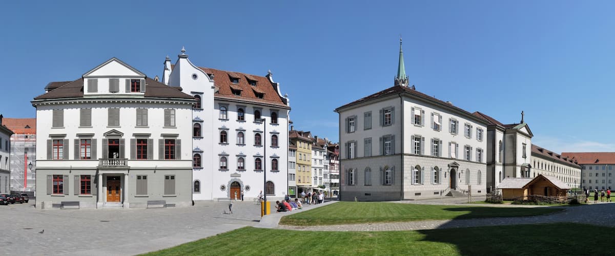 Switzerland, Canton of St. Gallen, in the abbey quarter of St. Gallen