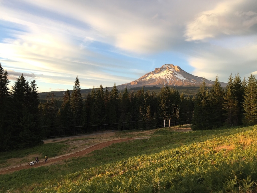 This photo of Mount Hood was taken in August 2017 at REI's Outessa retreat- a women's only outdoor adventure weekend. Pictures don't do it justice!