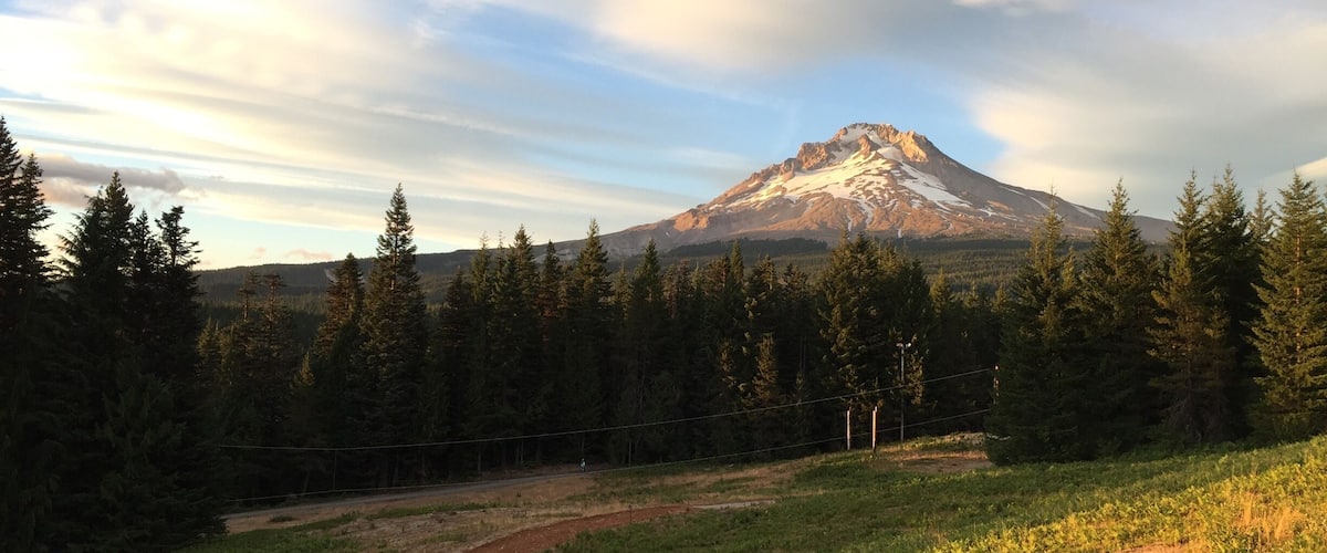 This photo of Mount Hood was taken in August 2017 at REI's Outessa retreat- a women's only outdoor adventure weekend. Pictures don't do it justice!