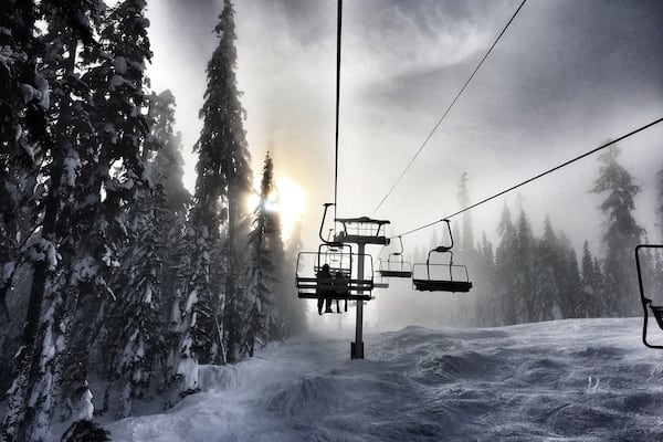 Rampart chair. Summit at Snoqualmie ski area, Washington.