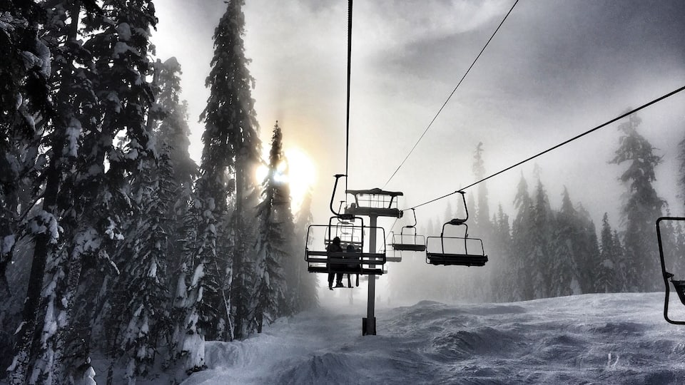 Rampart chair. Summit at Snoqualmie ski area, Washington.