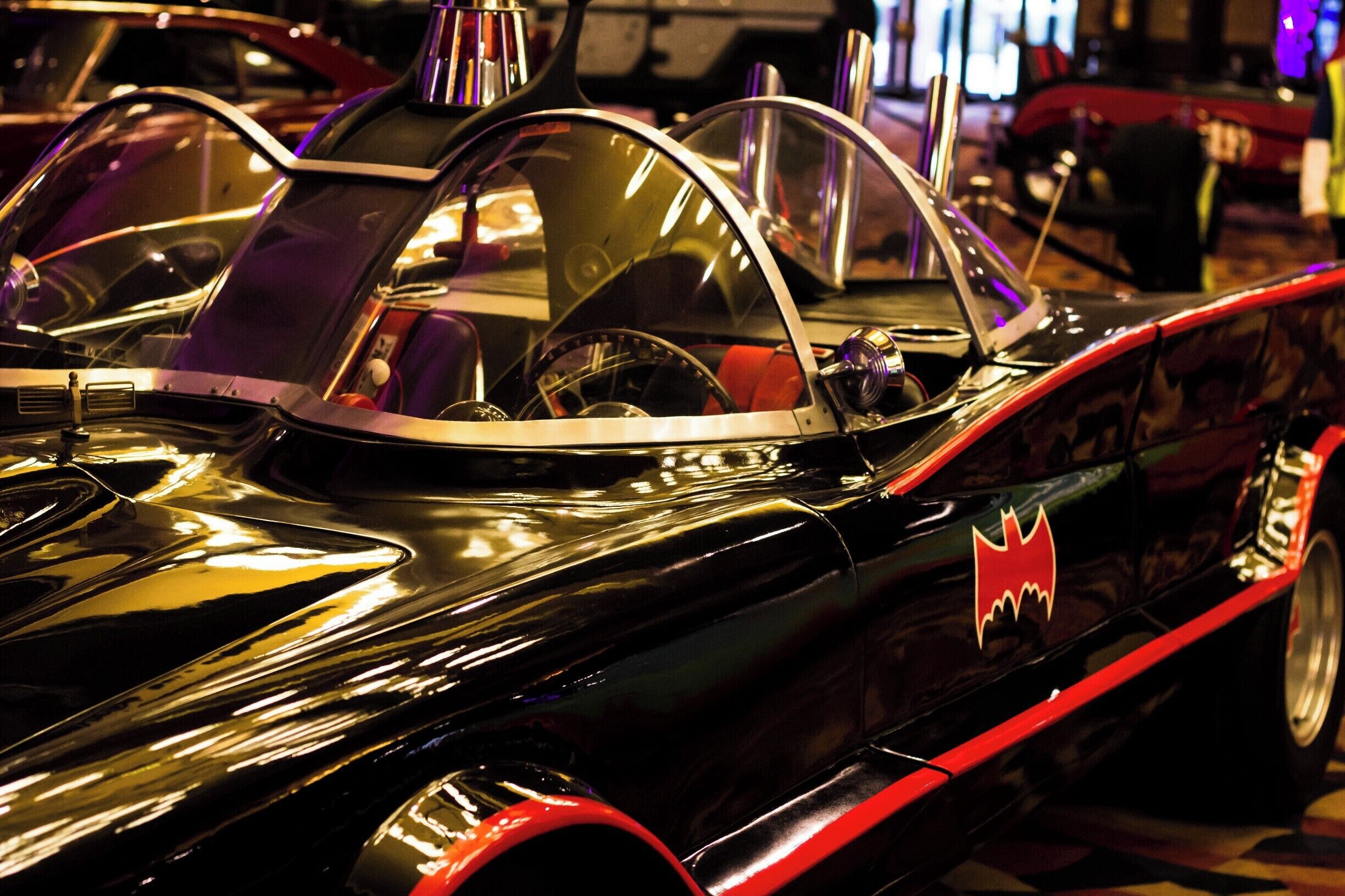 The original Batmobile was a modified 1955 Lincoln Futura. The batmobile was completed in 1965 and made its first debut on TV on January 1966 - it overheated, the battery went dead, and the expensive Mickey Thompson tires kept blowing. It was sold in an auction in 2013 for $4.2 million.