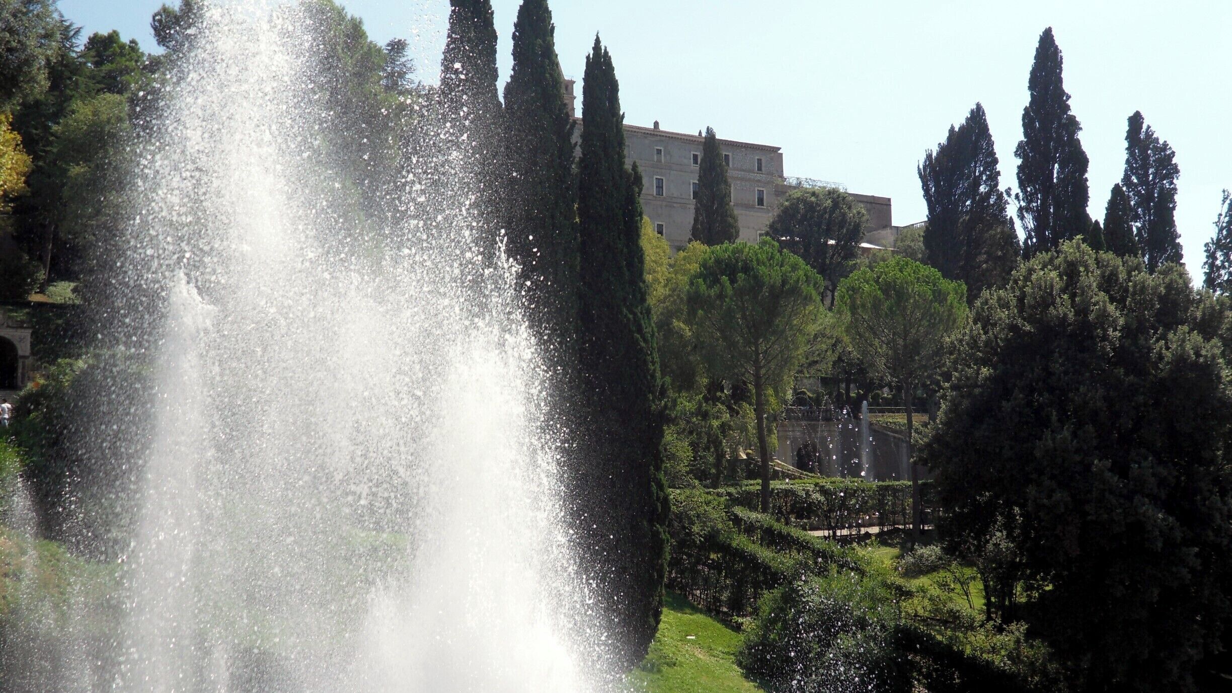 A view of the Chappell from the fountain area.