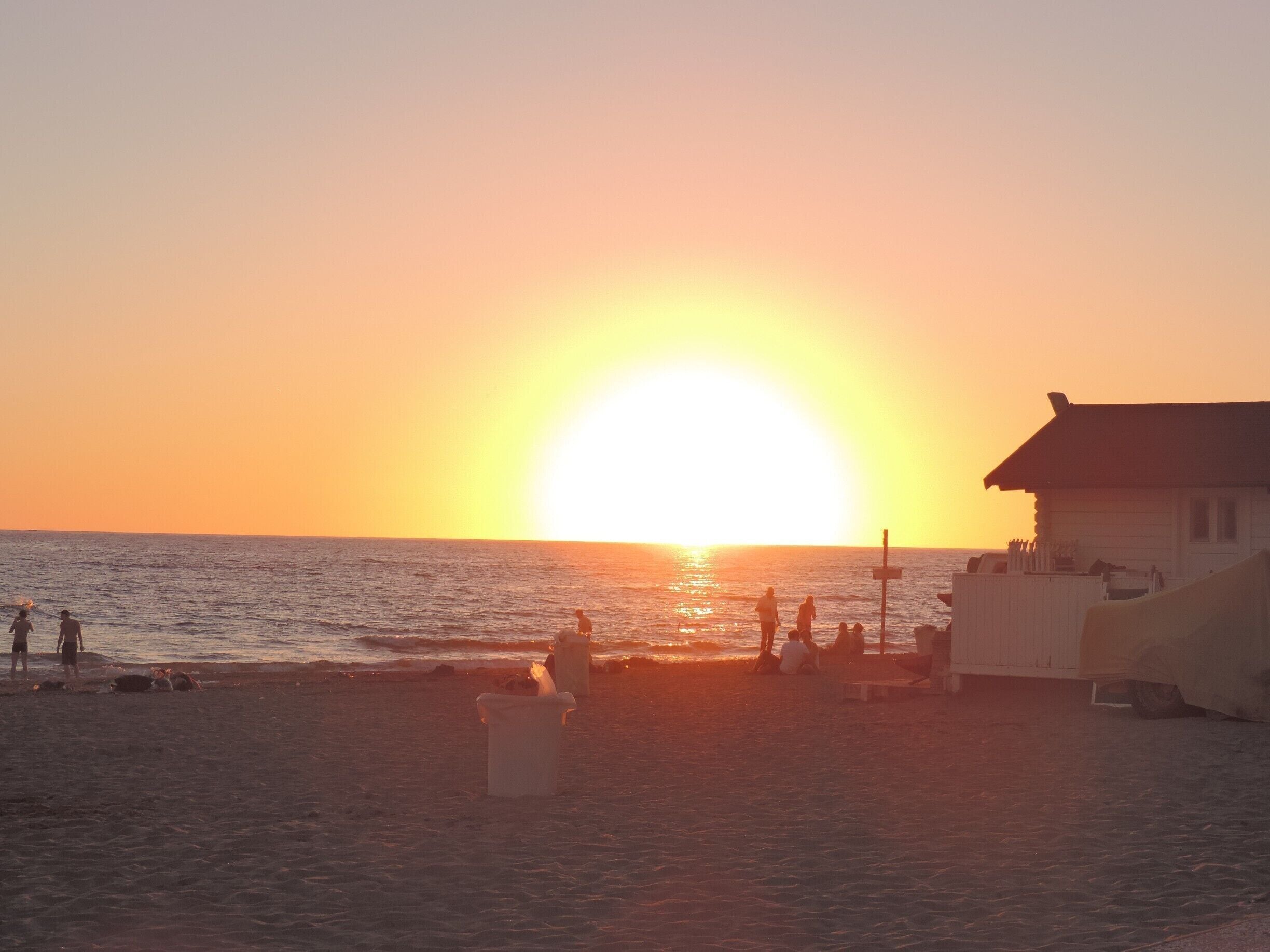Something about a sunset over the water that gets me every time. Swam in the Tyrrhenian Sea in October. That was a treat! Just take the blue line and switch to the gray to get to the coast when in Rome! #goldenhour 
