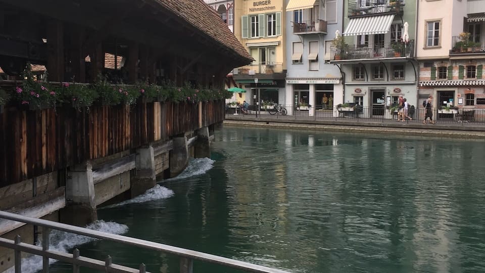 Ett liten stad nära Interlaken så vecket