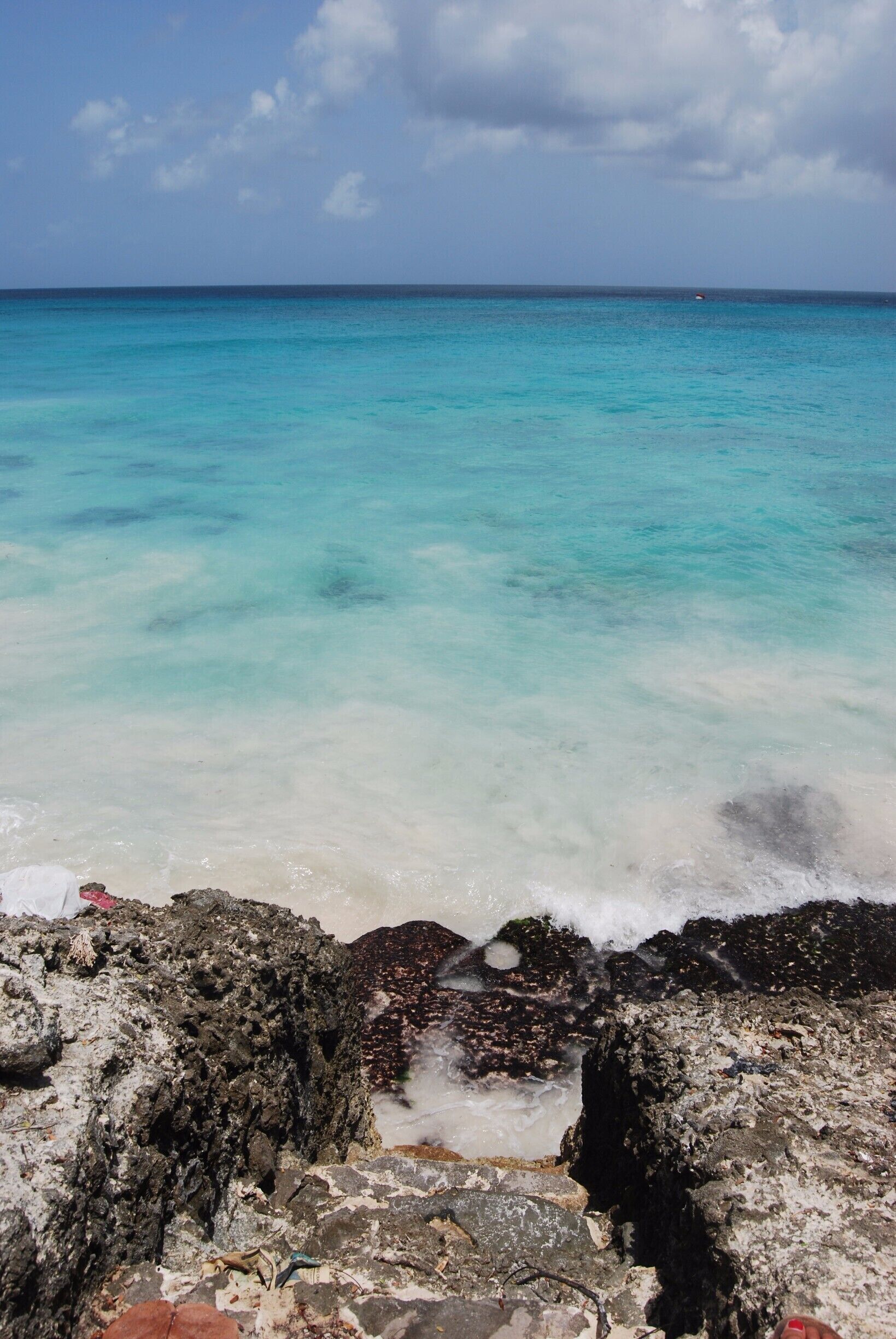 The Stairway to Heaven! We stumbled upon this staircase that is cut into the existing rock while exploring the island one day. Unfortunately, we can't remember where it is. Man does this photo take us back in time and invite us to walk right into the sea!