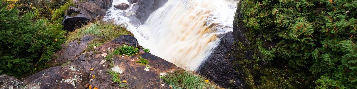 Autumn at Gabbro Falls in the Upper Peninsula of Michigan