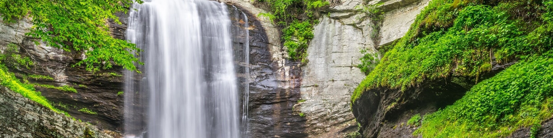 Looking Glass Falls is a waterfall in Western North Carolina, located near Brevard.