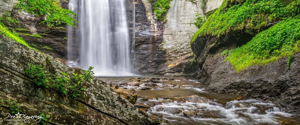 Looking Glass Falls is a waterfall in Western North Carolina, located near Brevard.