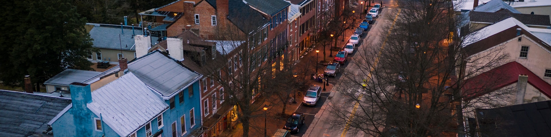 Aerial of Burlington New Jersey