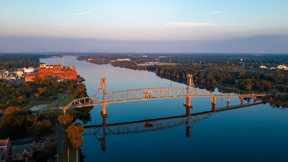 Burlington Bristol Bridge at Sunrise