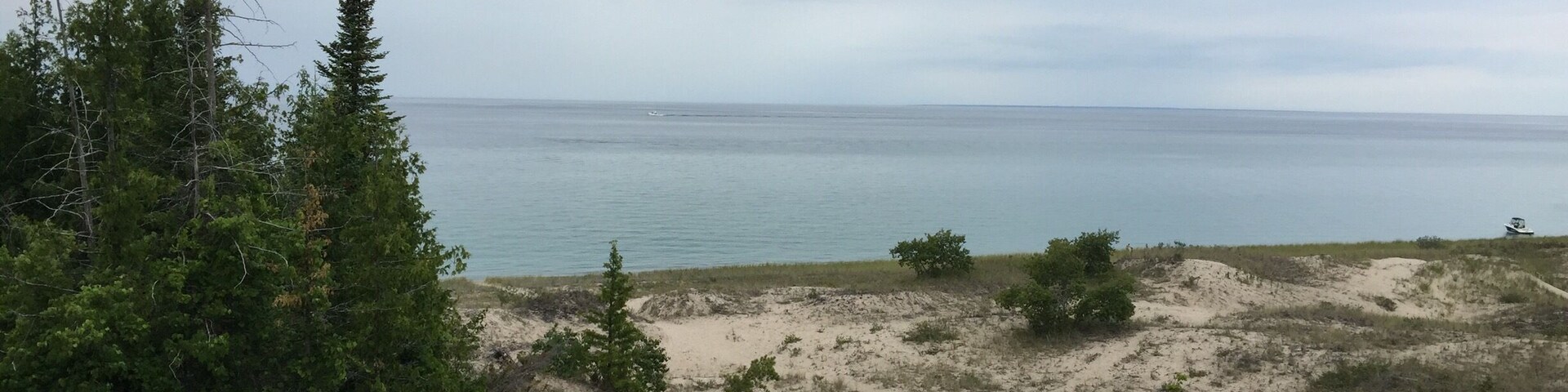 The dunes in Charlevoix are a great place to go for a hike and look out across the lake.