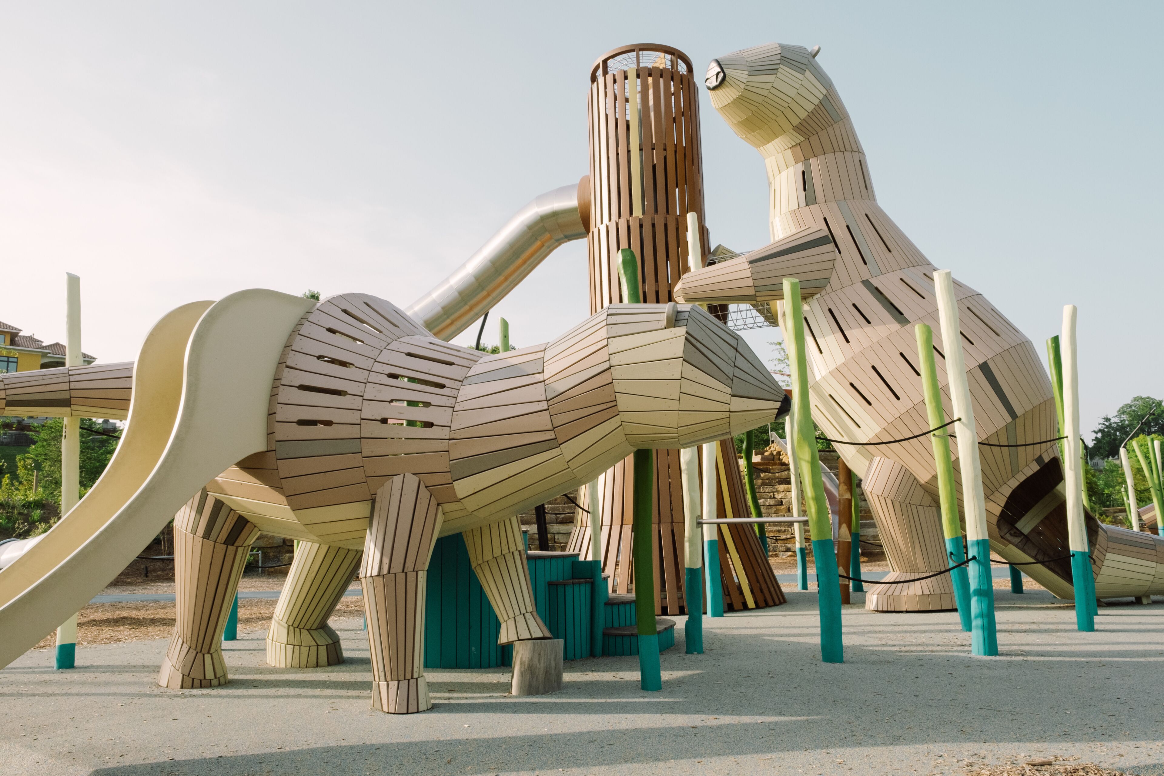 Giant River Otter Designed Playground in Memphis, Tennessee 