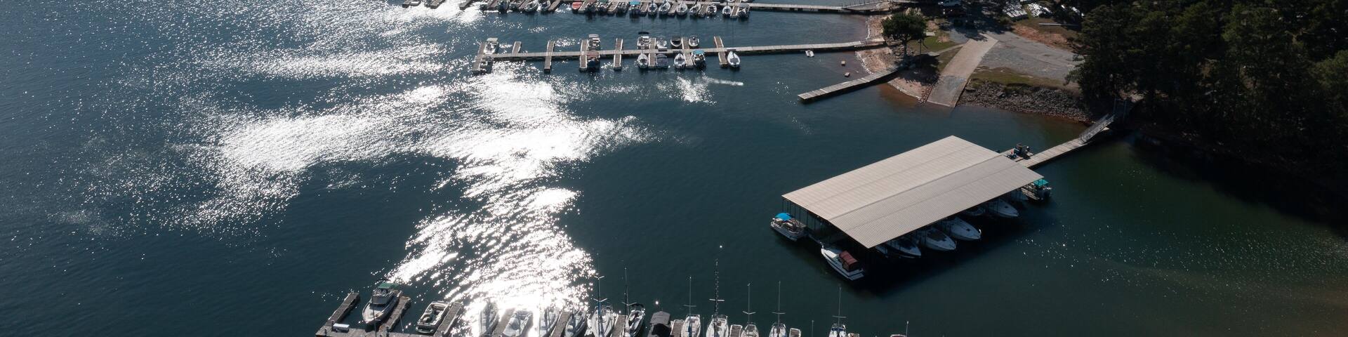 Lake Lanier Marina in Georgia, USA