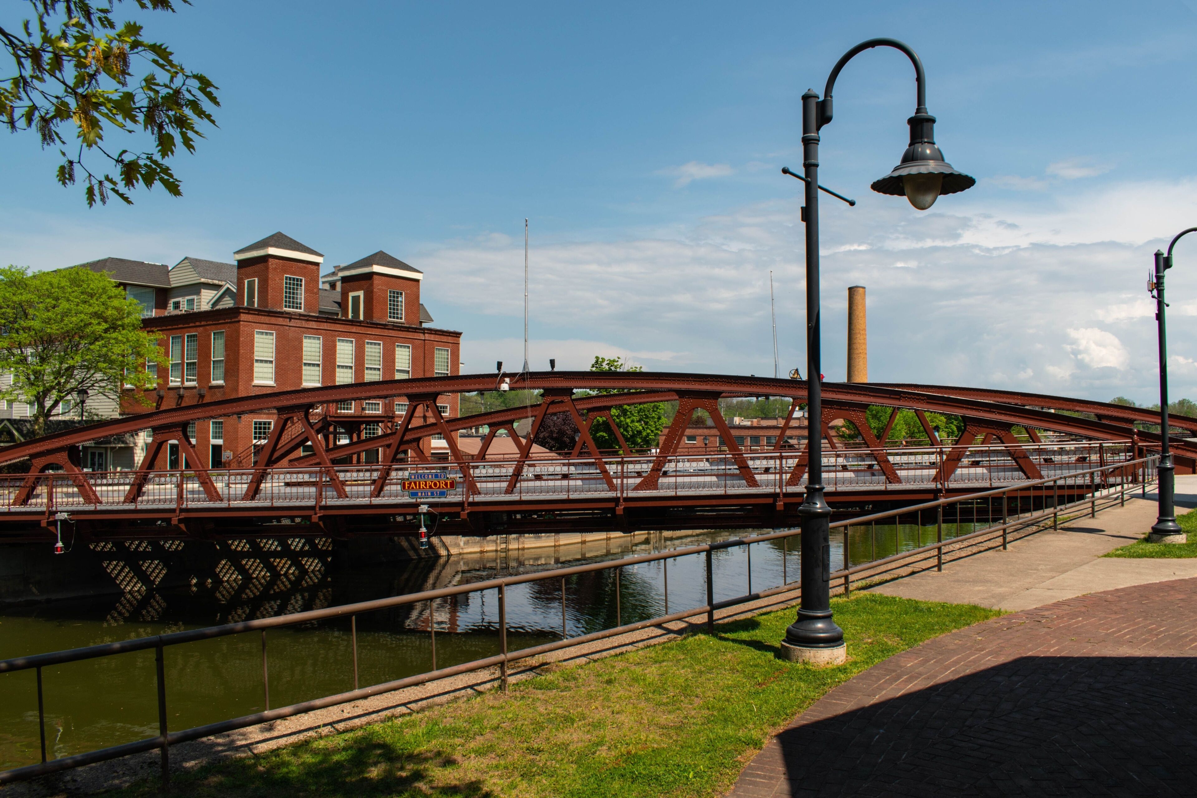 Beautiful shot of Fairport Lift Bridge in New York