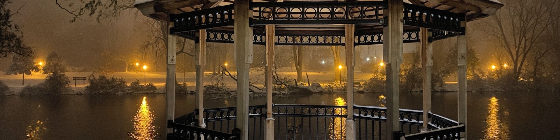 Huroc Park- first snowfall @Huron River