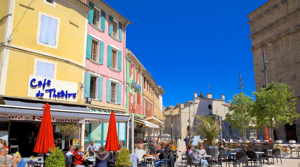 Orange mostrando estilo de vida de café, escenas urbanas y comer al aire libre