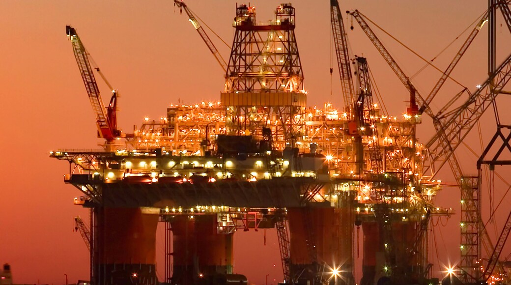 Offshore platform under construction in Texas