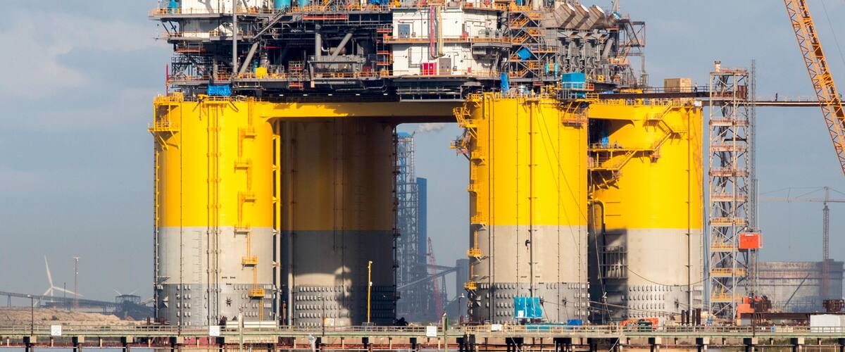 Platform under construction in Texas