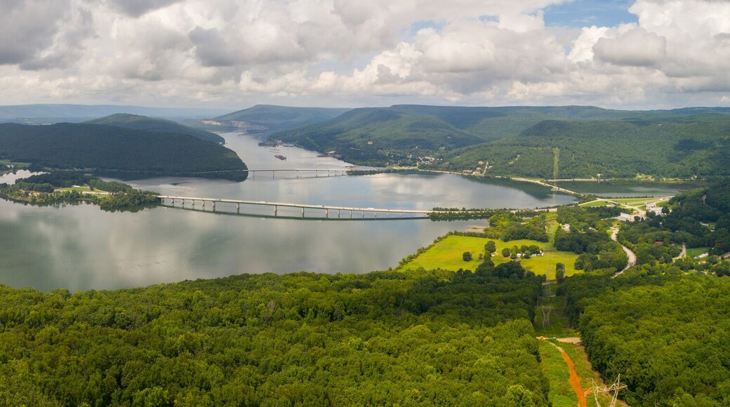 Aerial panorama Jasper Tennessee USA